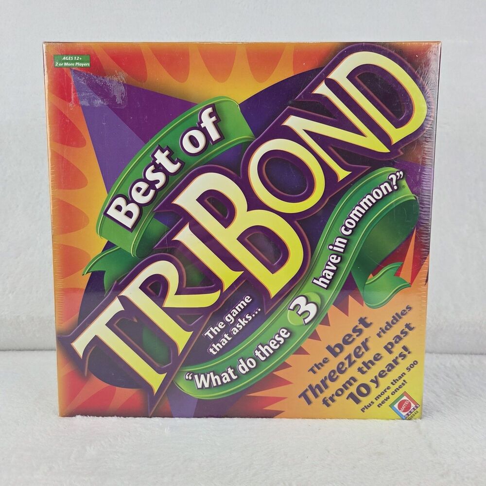 Best Of TriBond Board Game 2004 Mattel Sealed New In Shrink Wrap Vintage